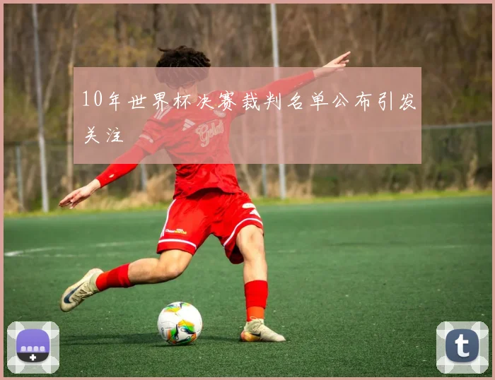 10年世界杯决赛裁判名单公布引发关注