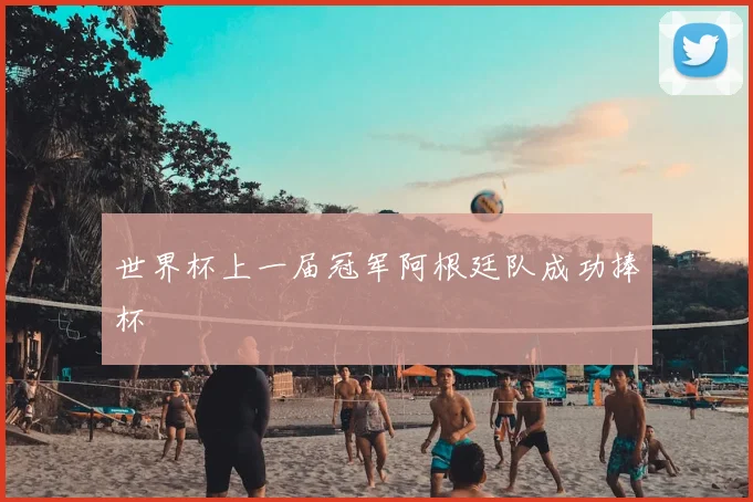 世界杯上一届冠军阿根廷队成功捧杯